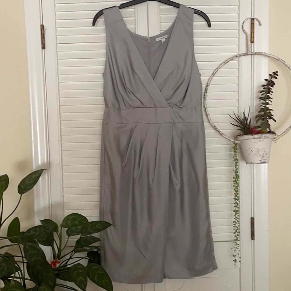 💋Gorgeous classic vintage Banana Republic silver dress